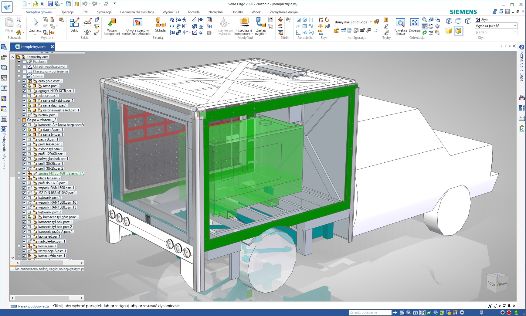 projekt SolidEdge2020